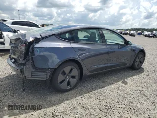 2023 Tesla Model 3 с VIN 5YJ3E1EA7PF672543, выставлен на аукционе Copart как лот 60965665 с пробегом 8 370 миль миль и Списание • Salvage title. История ставок и продаж доступна на DreamBid. Изображение 3.