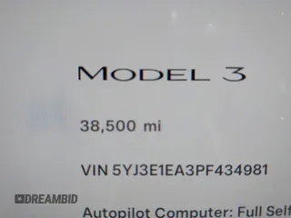 2023 Tesla Model 3 с VIN 5YJ3E1EA3PF434981, выставлен на аукционе IAAI как лот 42577864 с пробегом 38 500 миль миль и . История ставок и продаж доступна на DreamBid. Изображение 7.