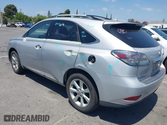 2010 Lexus RX 350 with VIN 2T2BK1BA8AC037850, listed as a IAAI auction lot 42207674 with 344,410 mi miles and . Bid and sale history available at carsss.com. Image 3.