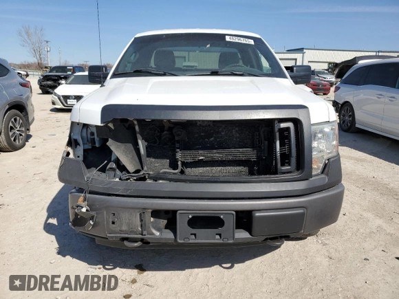 2013 Ford F-150 XL with VIN 1FTMF1EM0DKF06830, listed as a Copart auction lot 48296765 with 160,430 mi miles and Salvage title. Bid and sale history available at DreamBid. Image 5.