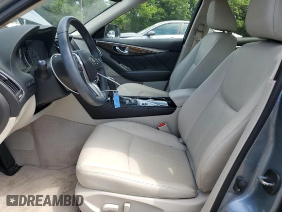 2019 Infiniti Q50 Luxe with VIN JN1EV7AP1KM510058, listed as a Copart auction lot 58036965 with 53,779 mi miles and Salvage title. Bid and sale history available at DreamBid. Image 7.