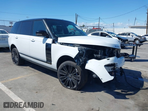 2021 Land Rover Range Rover z VIN SALGS5SEXMA436877, wystawiony jako IAAI lot #41950042 z przebiegiem 29 597 mil mil oraz . Historia ofert i sprzedaży dostępna na DreamBid. Obrazek 1.