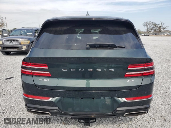 2022 Genesis GV80 с VIN KMUHBDSB3NU076764, выставлен на аукционе Copart как лот 43976615 с пробегом 15 799 миль миль и Чистый • Clean title. История ставок и продаж доступна на DreamBid. Изображение 6.