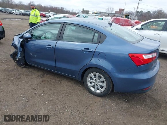2016 Kia Rio LX with VIN KNADM4A33G6659846, listed as a IAAI auction lot 41909691 with 74,594 mi miles and . Bid and sale history available at DreamBid. Image 3.