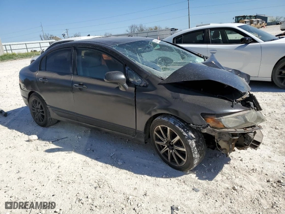 2009 Honda Civic Sdn LX with VIN 2HGFA16549H353741, listed as a Copart auction lot 49449415 with 121,231 mi miles and Salvage Title. Bid and sale history available at carsss.com. Image 4.