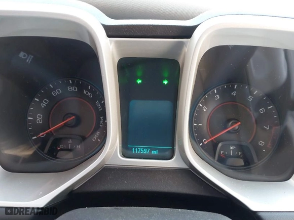 2015 Chevrolet Camaro LS with VIN 2G1FB1E35F9261709, listed as a IAAI auction lot 41768853 with 117597 miles. Bid and sale history available at carsss.com. Image 7.