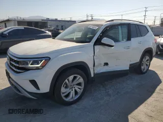 2023 Volkswagen Atlas SE with VIN 1V2JP2CA1PC505634, listed as a Copart auction lot 68716814 with 35,606 mi miles and Salvage title. Bid and sale history available at DreamBid. Image 1.