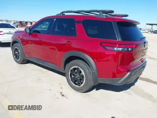 2023 Nissan Pathfinder Rock Creek with VIN 5N1DR3BD1PC263949, listed as a IAAI auction lot 41377932 with 15,878 mi miles and . Bid and sale history available at DreamBid. Image 3.