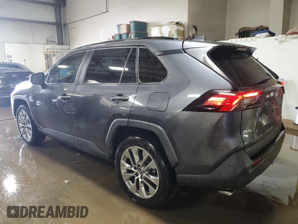 2019 Toyota RAV4 XLE Premium with VIN JTMA1RFV9KD016329, listed as a Copart auction lot 49913115 with 60,424 mi miles and Salvage Title. Bid and sale history available at carsss.com. Image 2.