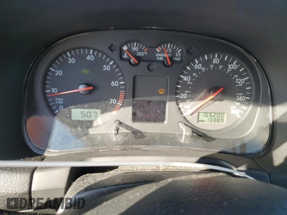 2001 Volkswagen Jetta с VIN 3VWTG69M91M196534, выставлен на аукционе Copart как лот 48402495 с пробегом 155 200 миль миль и Списание • Salvage title. История ставок и продаж доступна на DreamBid. Изображение 9.