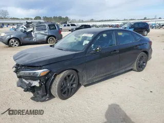 2025 Honda Civic Sedan Sport with VIN 2HGFE2F5XSH552339, listed as a Copart auction lot 43200375 with 6,258 mi miles and Salvage Title. Bid and sale history available at carsss.com. Image 1.