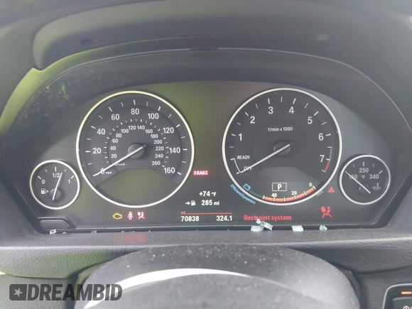 2015 BMW 3 Series 328i with VIN WBA3A5C56FF610079, listed as a IAAI auction lot 42669528 with 70,838 mi miles and . Bid and sale history available at DreamBid. Image 7.