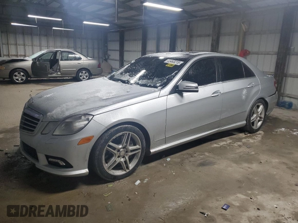 2011 Mercedes-Benz E 550 Luxury with VIN WDDHF9AB7BA329836, listed as a Copart auction lot 56371885 with 245,527 mi miles and Salvage title. Bid and sale history available at DreamBid. Image 1.