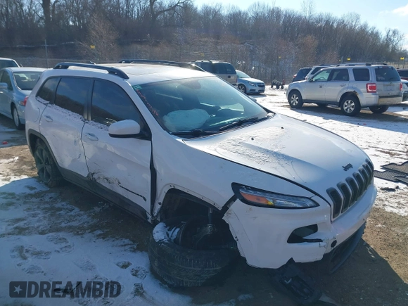 2015 Jeep Cherokee North with VIN 1C4PJMCS7FW792850, listed as a IAAI auction lot 41323432 with 102,642 mi miles. Bid and sale history available at carsss.com. Image 1.