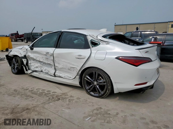 2024 Acura Integra Technology with VIN 19UDE4H6XRA002141, listed as a Copart auction lot 57291625 with Not provided miles and Salvage title. Bid and sale history available at DreamBid. Image 2.