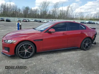 2018 Jaguar XE with VIN SAJAM4FVXJCP41115, listed as a Copart auction lot 55091015 with 46,458 mi miles and Salvage Title. Bid and sale history available at DreamBid. Image 1.
