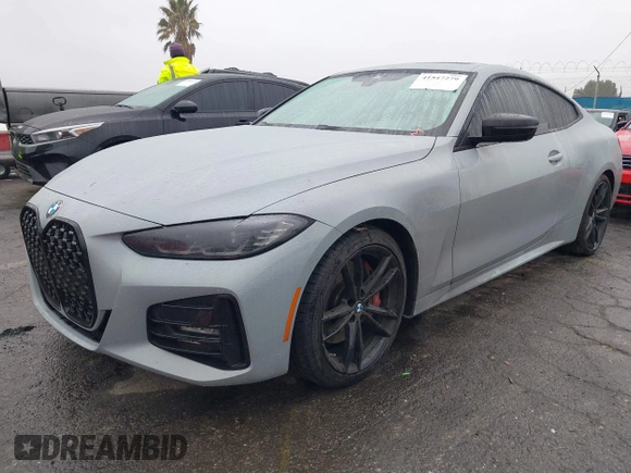 2023 BMW 4 Series 430i with VIN WBA53AP09PCM33735, listed as a IAAI auction lot 41547279 with 28,822 mi miles and . Bid and sale history available at DreamBid. Image 18.