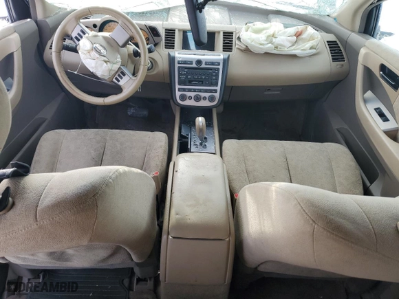 2005 Nissan Murano SE with VIN JN8AZ08W35W430343, listed as a Copart auction lot 80739744 with 166,979 mi miles and Salvage Title. Bid and sale history available at carsss.com. Image 8.