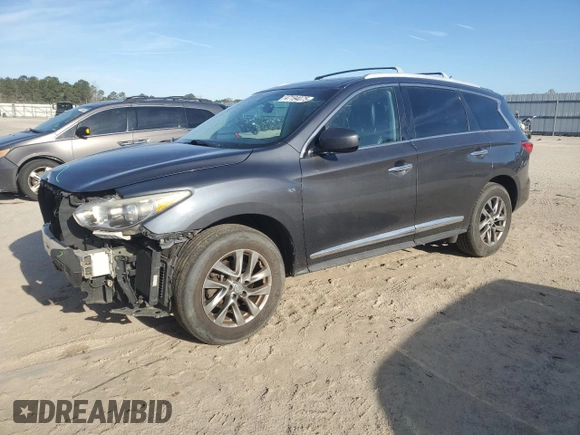 2014 Infiniti QX60 with VIN 5N1AL0MM9EC526329, listed as a Copart auction lot 47194075 with 153,174 mi miles and Salvage Title. Bid and sale history available at carsss.com. Image 1.