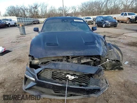 2021 Ford Mustang EcoBoost with VIN 1FA6P8TH5M5151498, listed as a Copart auction lot 45869345 with 56,805 mi miles and Salvage Title. Bid and sale history available at carsss.com. Image 10.