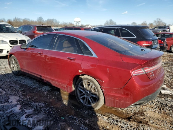 2013 Lincoln MKZ with VIN 3LN6L2J9XDR812823, listed as a Copart auction lot 42560545 with 106,216 mi miles and Salvage Title. Bid and sale history available at DreamBid. Image 2.