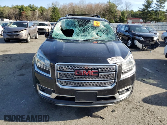 2014 GMC Acadia Denali z VIN 1GKKVTKD8EJ269283, wystawiony jako Copart lot #54201065 z przebiegiem Nie podano mil oraz Szkoda całkowita • Salvage title. Historia ofert i sprzedaży dostępna na DreamBid. Obrazek 5.