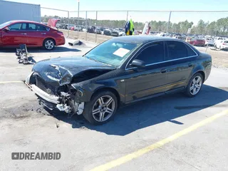 2008 Audi A4 2.0T with VIN WAUAF78EX8A017337, listed as a IAAI auction lot 41826061 with 272,990 mi miles. Bid and sale history available at carsss.com. Image 2.