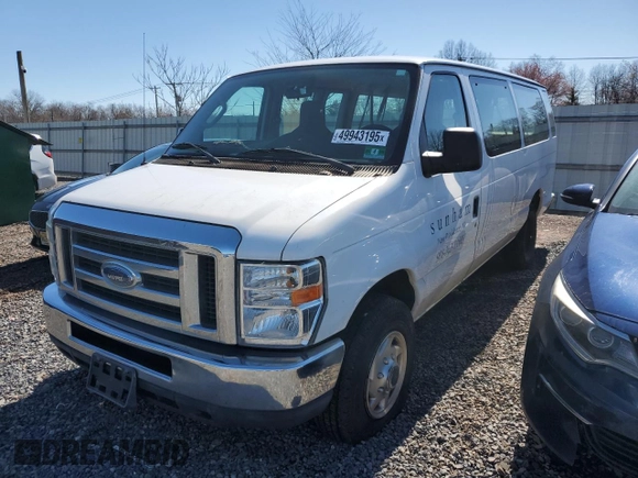 2013 Ford Econoline Passenger XL with VIN 1FBSS3BL0DDA55949, listed as a Copart auction lot 49943195 with 178,093 mi miles and Clean title. Bid and sale history available at DreamBid. Image 1.