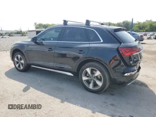 2023 Audi Q5 Premium Plus with VIN WA1BBAFY1P2004265, listed as a Copart auction lot 56479045 with 25,386 mi miles and Salvage title. Bid and sale history available at DreamBid. Image 2.