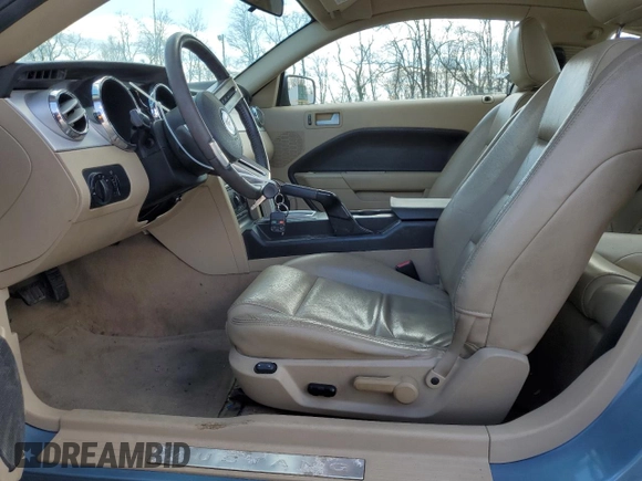 2007 Ford Mustang Deluxe with VIN 1ZVFT80N075264020, listed as a Copart auction lot 50575815 with 99,728 mi miles and Salvage Title. Bid and sale history available at carsss.com. Image 7.