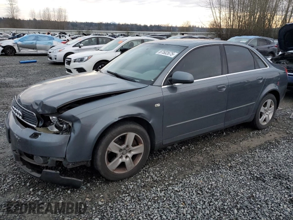 2004 Audi A4 3.0L with VIN WAULT68E34A145165, listed as a Copart auction lot 87502675 with 0 mi miles and Salvage Title. Bid and sale history available at carsss.com. Image 1.