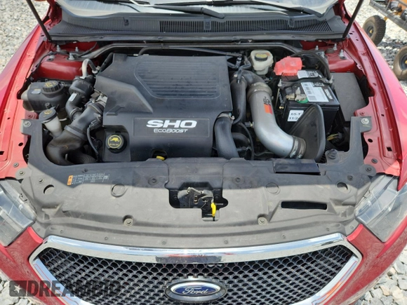 2015 Ford Taurus SHO with VIN 1FAHP2KTXFG130133, listed as a Copart auction lot 60019955 with 92,527 mi miles and Salvage title. Bid and sale history available at DreamBid. Image 11.