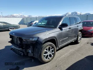 2025 Jeep Grand Cherokee Limited with VIN 1C4RJHBG8SC269958, listed as a Copart auction lot 46905845 with 951 mi miles and Salvage Title. Bid and sale history available at carsss.com. Image 1.