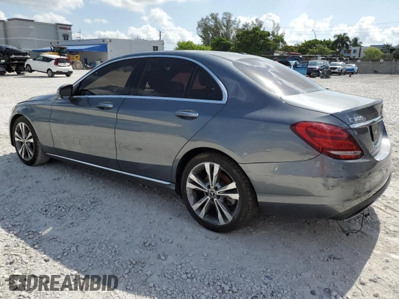 2018 Mercedes-Benz C 300 with VIN 55SWF4JBXJU265610, listed as a Copart auction lot 57435215 with 46,071 mi miles and Salvage title. Bid and sale history available at DreamBid. Image 2.