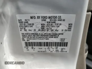 2012 Ford Escape XLS with VIN 1FMCU0C77CKA77480, listed as a Copart auction lot 62199255 with 352,041 mi miles and Clean title. Bid and sale history available at DreamBid. Image 13.
