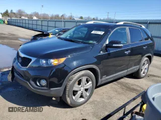 2013 Kia Sorento EX with VIN 5XYKUDA24DG393585, listed as a Copart auction lot 50001715 with 156,568 mi miles and Salvage Title. Bid and sale history available at carsss.com. Image 1.