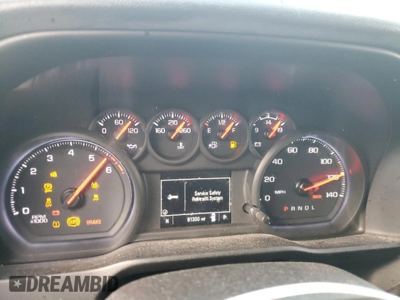 2020 Chevrolet Silverado 1500 Custom with VIN 1GCRWBEF9LZ258712, listed as a Copart auction lot 42992025 with 61,300 mi miles and Salvage Title. Bid and sale history available at carsss.com. Image 9.