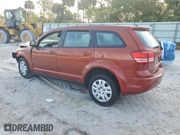 2014 Dodge Journey SE with VIN 3C4PDCAB1ET203414, listed as a Copart auction lot 46216735 with 203,930 mi miles and Salvage Title. Bid and sale history available at carsss.com. Image 2.