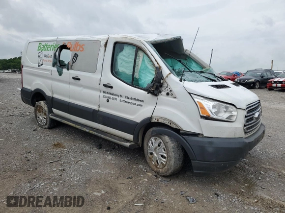 2017 Ford Transit with VIN 1FTYR1ZM7HKB00228, listed as a Copart auction lot 53419004 with Not Provided miles and Salvage Title. Bid and sale history available at DreamBid. Image 4.