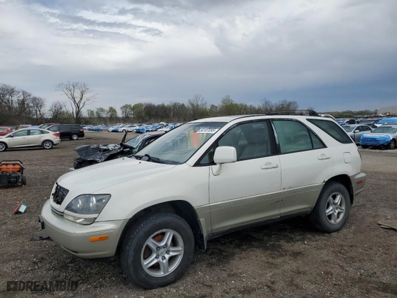1999 Lexus RX 300 Luxury SUV with VIN JT6HF10U5X0057614, listed as a Copart auction lot 54107095 with 143,237 mi miles and Clean Title. Bid and sale history available at carsss.com. Image 1.