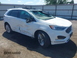 2020 Ford Edge Titanium with VIN 2FMPK4K96LBB46218, listed as a IAAI auction lot 42750160 with 56,720 mi miles and . Bid and sale history available at DreamBid. Image 1.