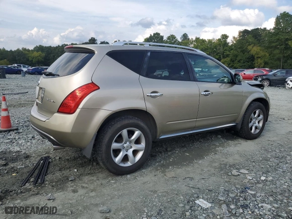2006 Nissan Murano SE with VIN JN8AZ08W16W552233, listed as a Copart auction lot 73136474 with 114,406 mi miles and Salvage Title. Bid and sale history available at carsss.com. Image 3.
