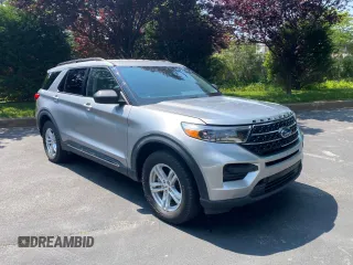 2021 Ford Explorer XLT z VIN 1FMSK8DH1MGB41704, wystawiony jako Copart lot #59941855 z przebiegiem 88 599 mil mil oraz Czysty tytuł • Clean title. Historia ofert i sprzedaży dostępna na DreamBid. Obrazek 1.