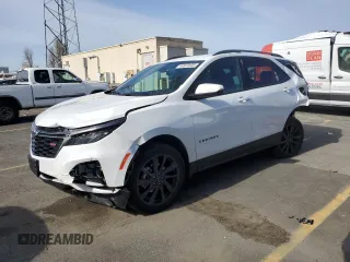 2023 Chevrolet Equinox RS with VIN 3GNAXMEGXPS157493, listed as a Copart auction lot 44972835 with 22,223 mi miles and Salvage Title. Bid and sale history available at carsss.com. Image 1.