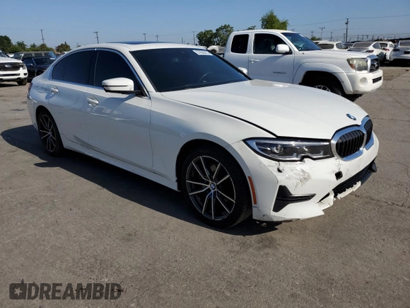 2019 BMW 3 Series 330i with VIN WBA5R1C57KAK09173, listed as a Copart auction lot 57803915 with 89,043 mi miles and Salvage title. Bid and sale history available at DreamBid. Image 4.