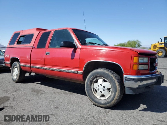 1995 GMC Sierra 1500 z VIN 2GTEK19K1S1590453, wystawiony jako Copart lot #56644075 z przebiegiem 222 590 mil mil oraz Szkoda całkowita • Salvage title. Historia ofert i sprzedaży dostępna na DreamBid. Obrazek 4.