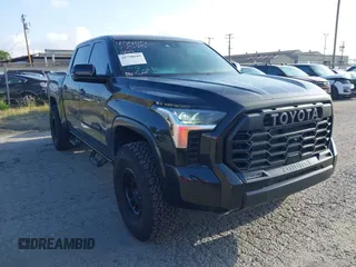 2025 Toyota Tundra Limited with VIN 5TFJA5DB5SX243937, listed as a IAAI auction lot 41758649 with 7,083 mi miles and . Bid and sale history available at DreamBid. Image 1.