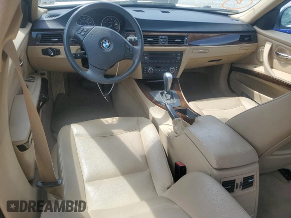 2009 BMW 3 Series 328i with VIN WBAPH77569NL84073, listed as a Copart auction lot 52185535 with 114,929 mi miles and Salvage Title. Bid and sale history available at carsss.com. Image 8.