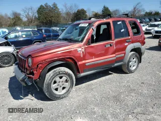 2007 Jeep Liberty Sport with VIN 1J4GL48K17W694962, listed as a Copart auction lot 49211845 with 205,023 mi miles and Clean Title. Bid and sale history available at DreamBid. Image 1.
