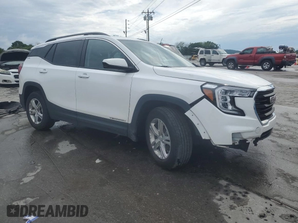 2022 GMC Terrain SLE z VIN 3GKALMEV6NL272316, wystawiony jako Copart lot #60375225 z przebiegiem 30 320 mil mil oraz Szkoda całkowita • Salvage title. Historia ofert i sprzedaży dostępna na DreamBid. Obrazek 4.
